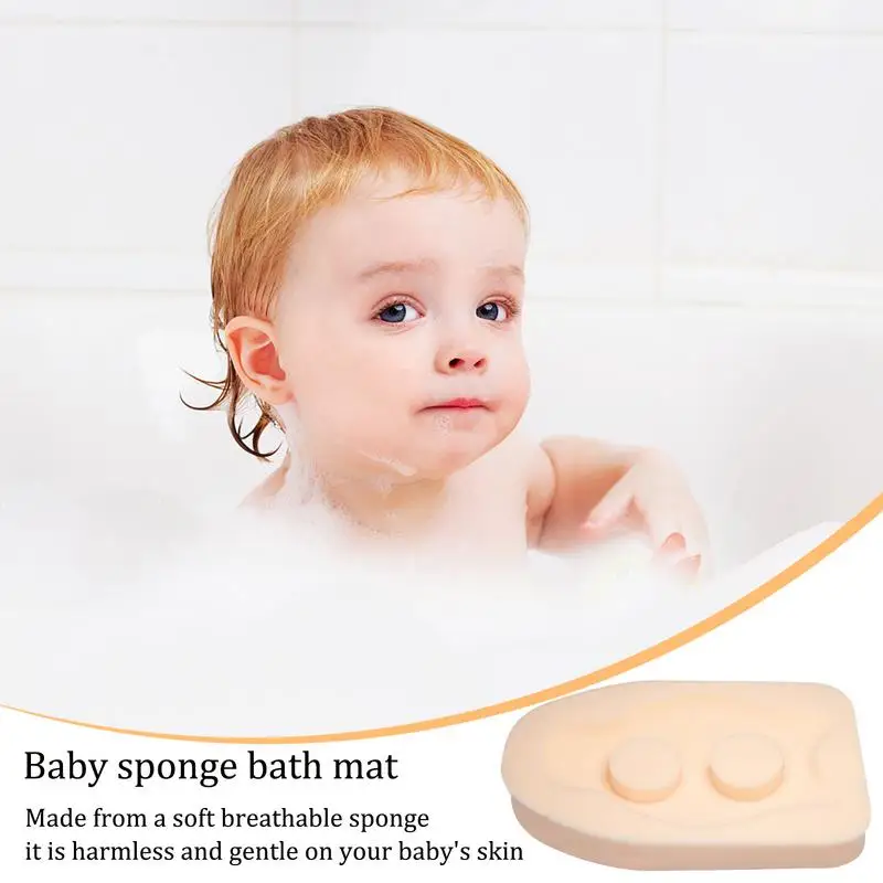 Asiento de esponja antideslizante para baño de bebé