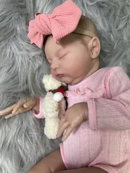 Muñeca Reborn realista de pelo natural enraizado para niñas