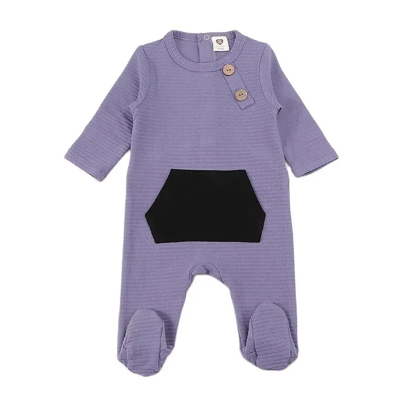 Pelele invierno bebé – Algodón suave con bolsillo - imagen 3