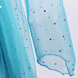 Vestido largo princesa Elsa para niña – Disfraz de fiesta