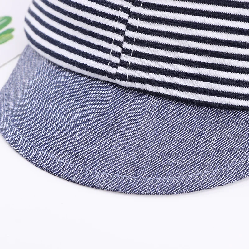 Gorro verano algodón rayas para niño