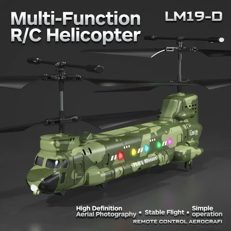 Helicóptero RC con cámara HD y luces, control por gestos para niños - imagen 4