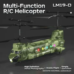 Helicóptero RC con cámara HD y luces, control por gestos para niños