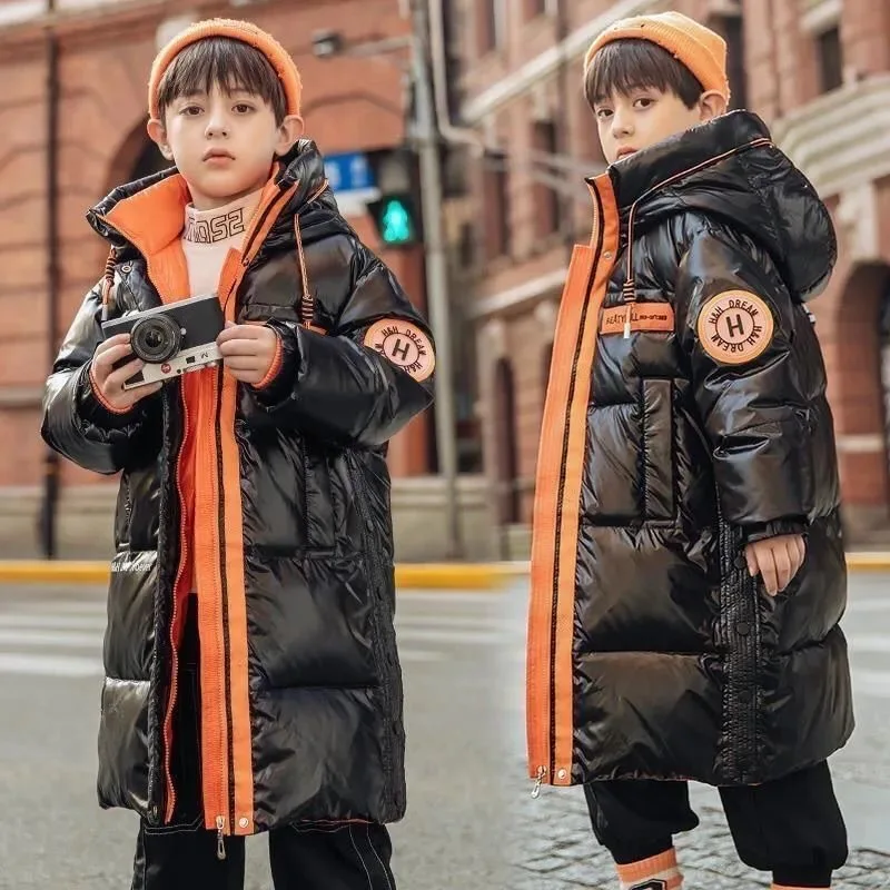 Parka impermeable niños – Abrigo terciopelo con capucha - imagen 4