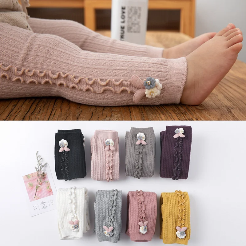 Medias y pantimedias para niñas de otoño e invierno cálidas - imagen 4