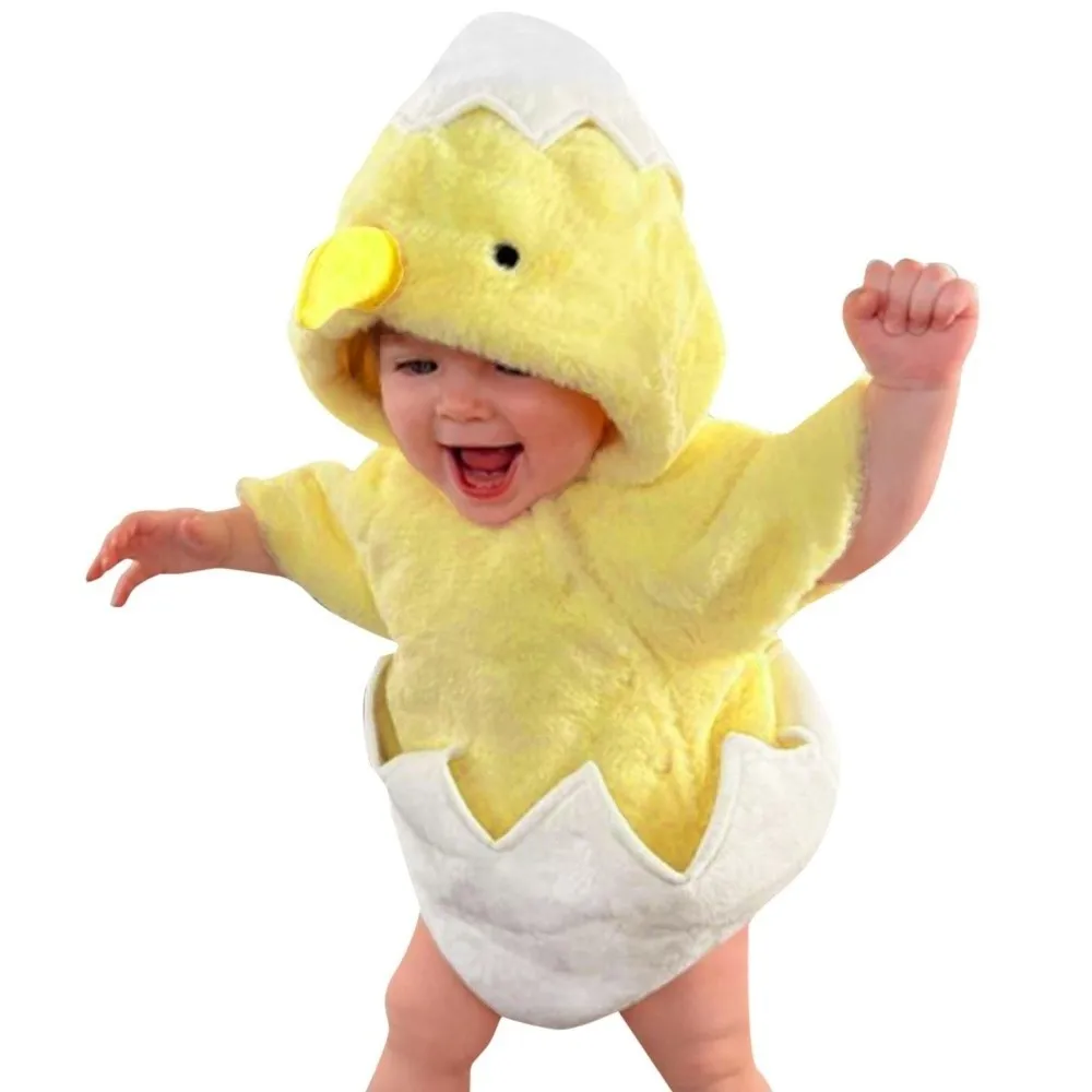Disfraz de pollito con sudadera de capucha suave para Pascua - imagen 2