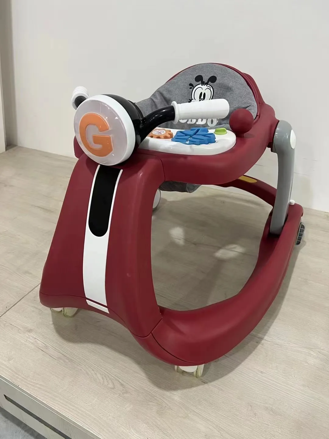 Detalle del diseño infantil de plástico
