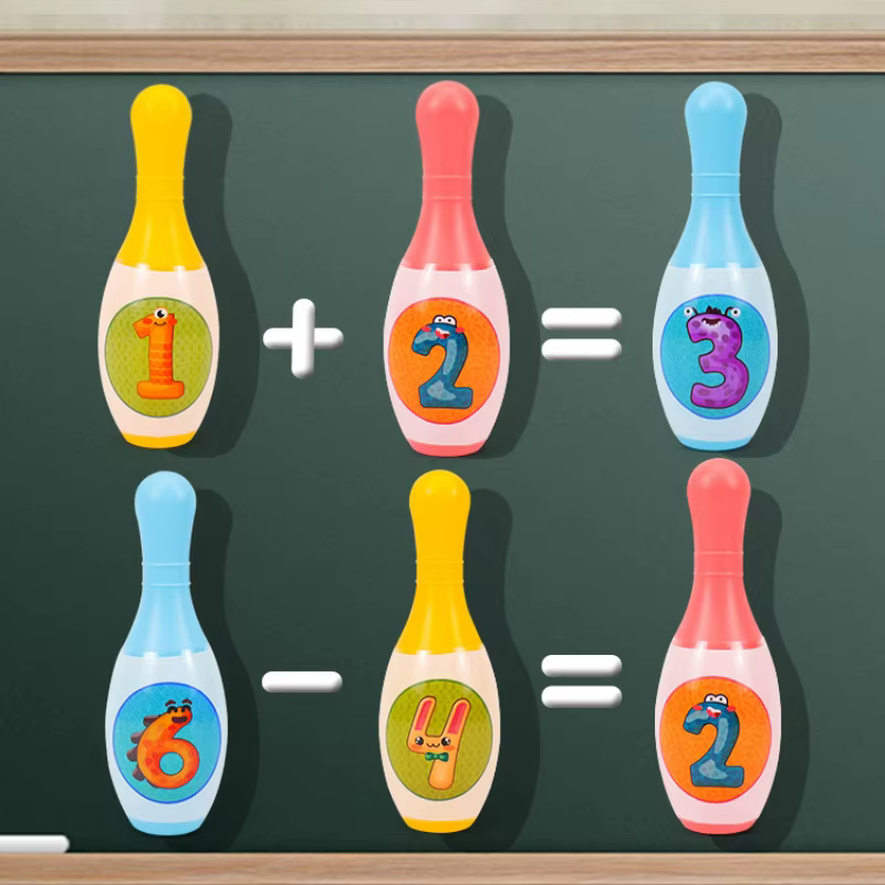 Juego de bolos educativos con animales para niños - imagen 3