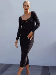 Vestido punto embarazo rayas manga larga para sesión fotos otoño