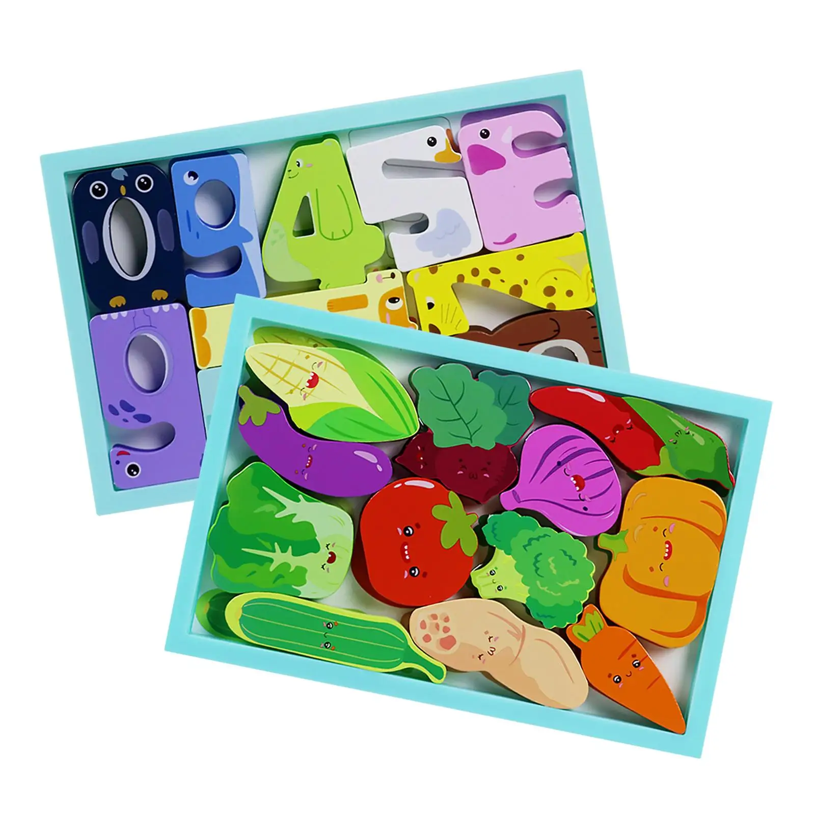 Rompecabezas de madera Montessori educativo para niños preescolar - imagen 3