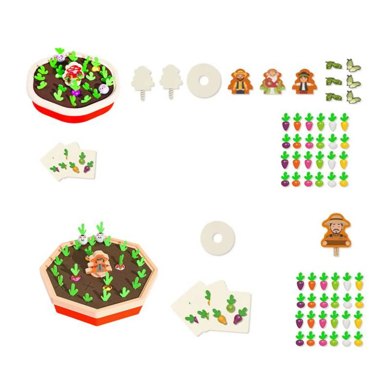 Juego de motricidad para arrancar rábanos, juguete educativo para peques - imagen 5