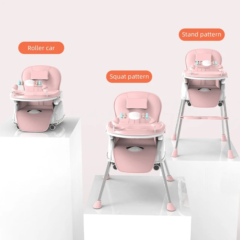 Silla alta portátil para bebé y niños – Asiento de comedor en casa - imagen 2