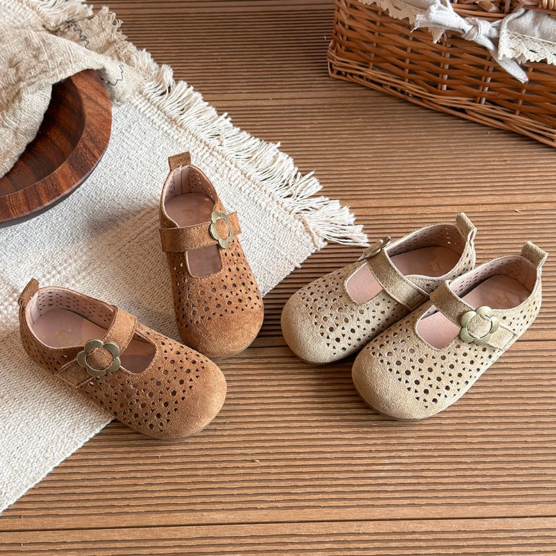 Zapatos antideslizantes para niña bebé estilo retro con suela blanda - imagen 5