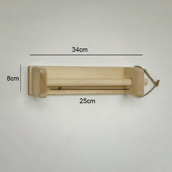 Portarrollos papel higiénico de madera para pared estilo rústico