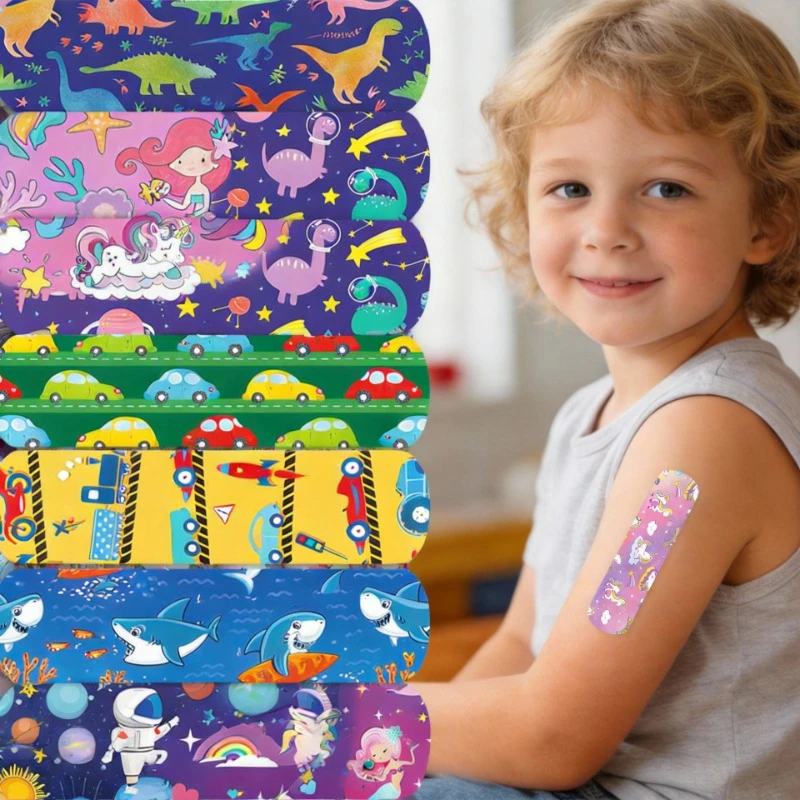 Vendas adhesivas infantiles con dibujos animados, primeros auxilios - imagen 2
