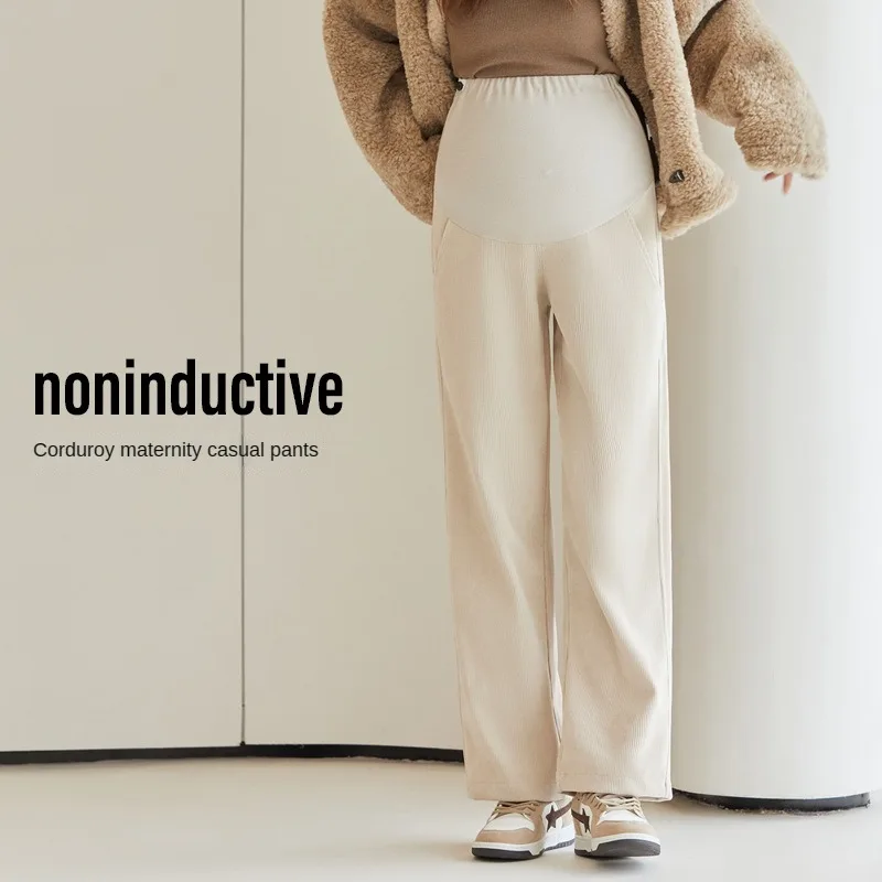 Pantalones de maternidad de pierna ancha – Holgados y elegantes - imagen 2