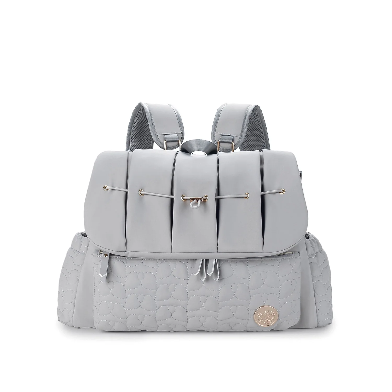 Bolsa de pañales gris - vista frontal