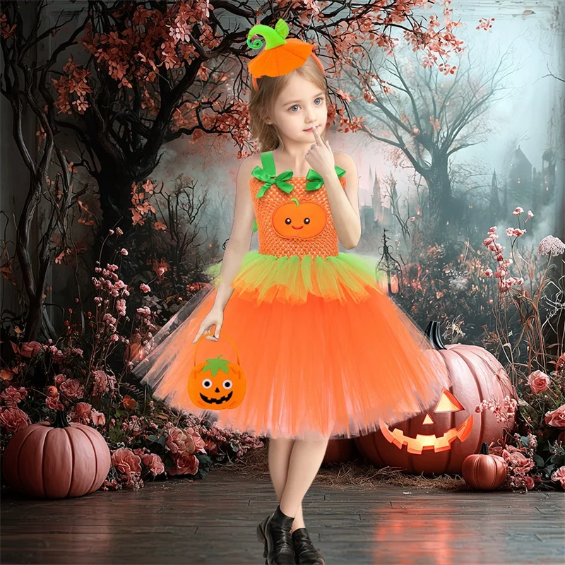 Vestido de Halloween para niña de tul con diseño de princesa - imagen 3