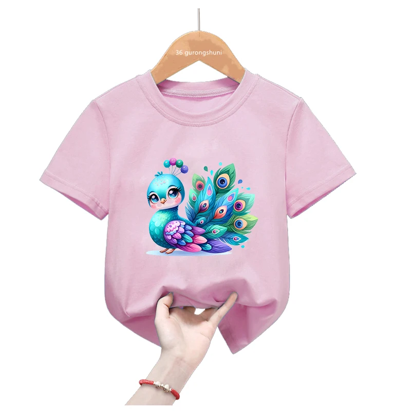 Camiseta verano peón acuarela con globo amor para niños y niñas - imagen 5