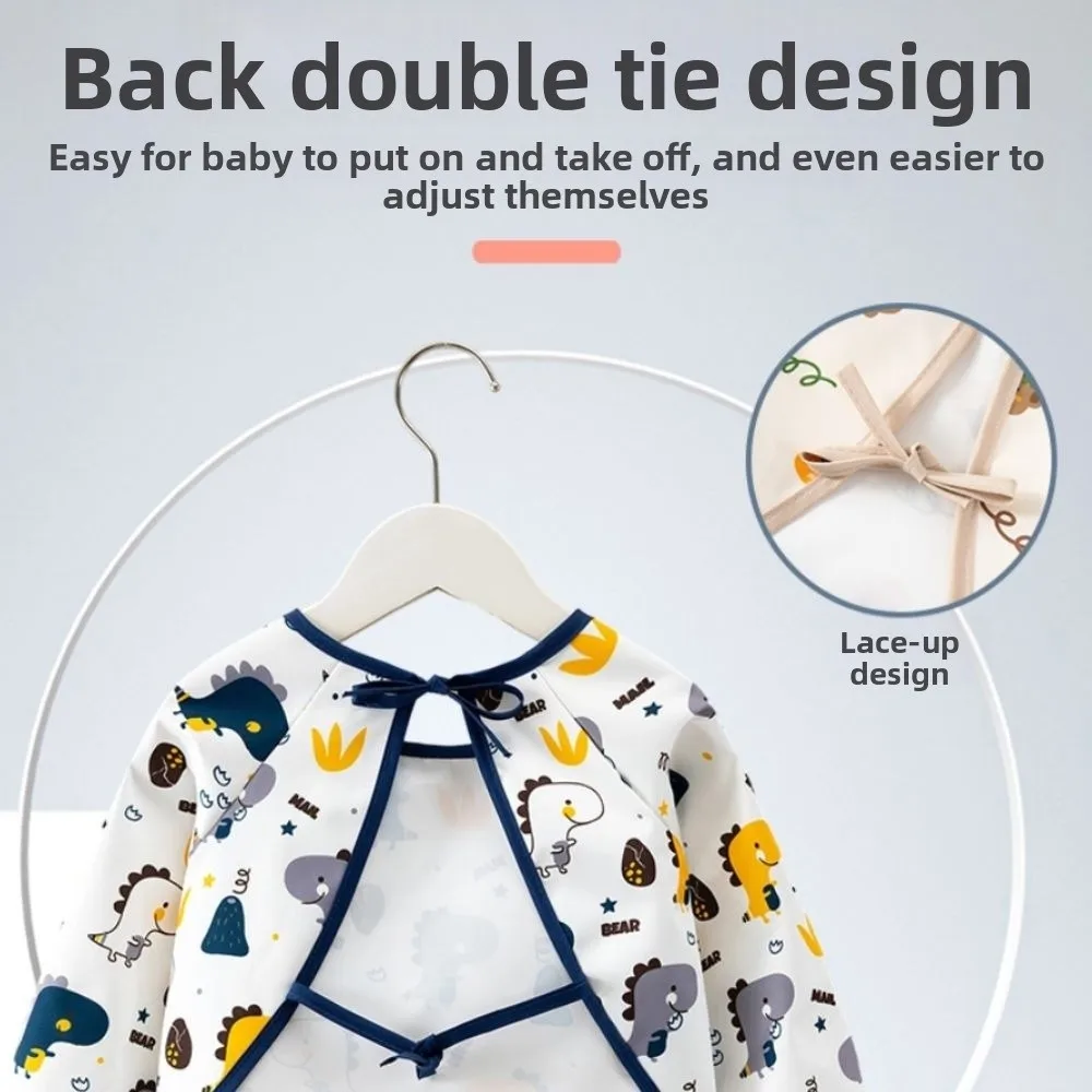 Babero impermeable infantil con bolsillo para comida y delantal - imagen 5