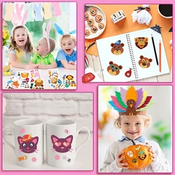 Pegatinas de cara para niños – animales y maquillaje – juego educativo