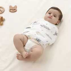 Manta muselina suave para bebé recién nacido – Algodón fino para dormir