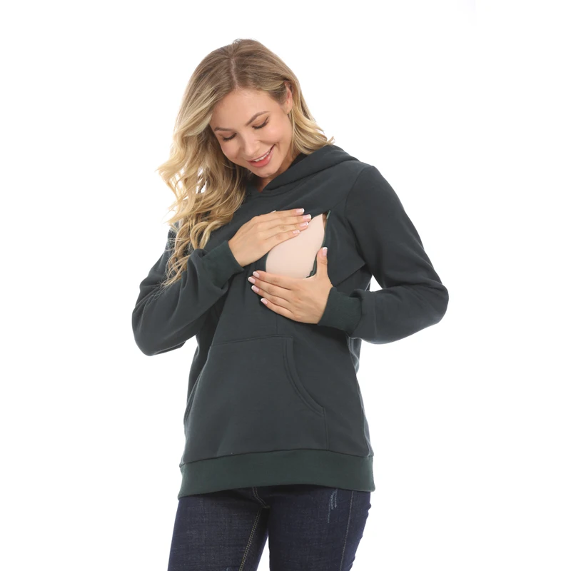Sudadera en uso: maternidad y lactancia
