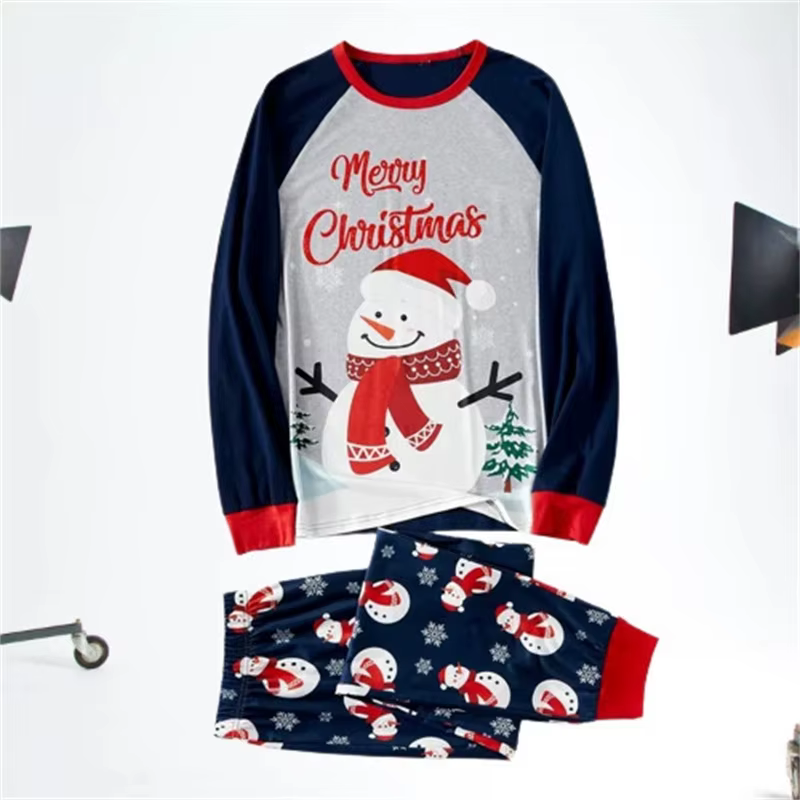 Pijama familiar Navidad de manga larga para padres e hijos - imagen 3