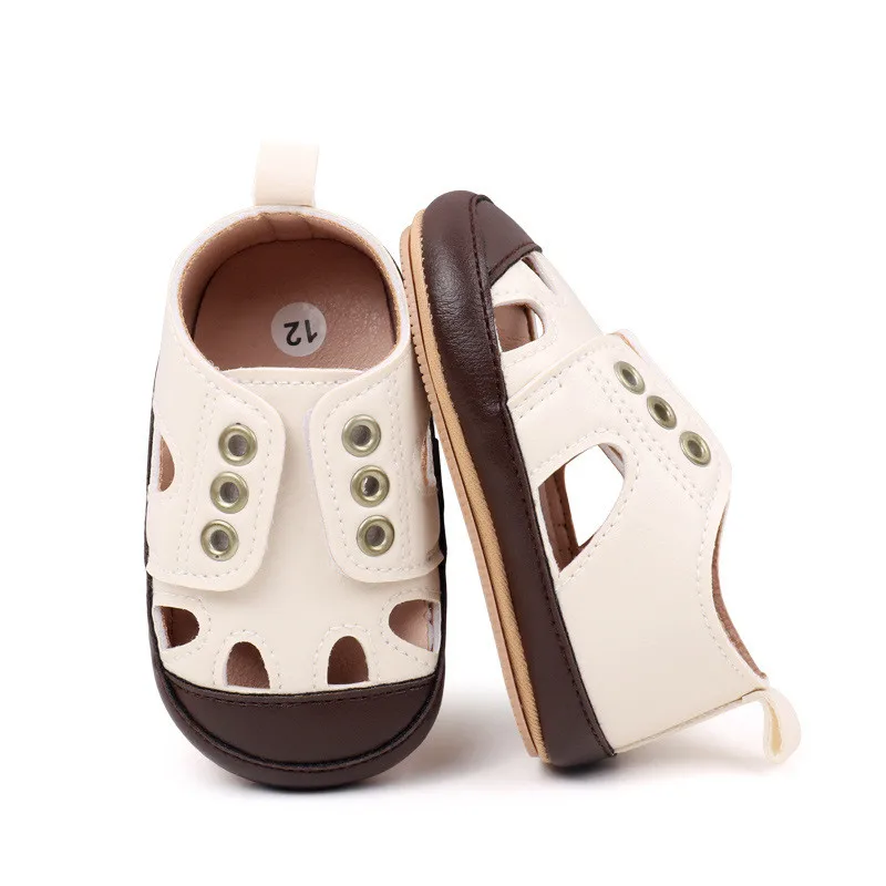 Zapatos de cuero para primeros pasos para bebé – Suela blanda - imagen 4
