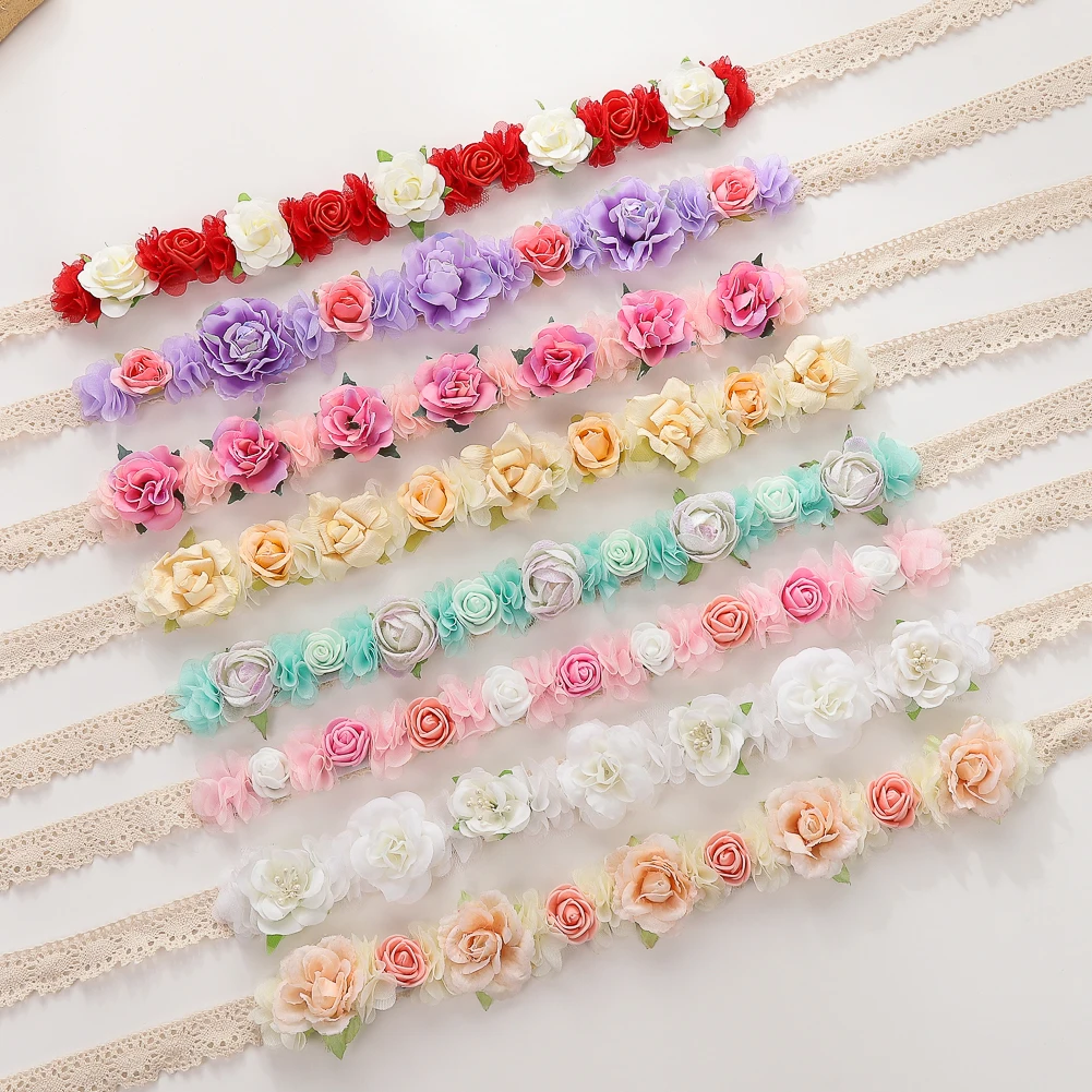 Diademas florales infantiles