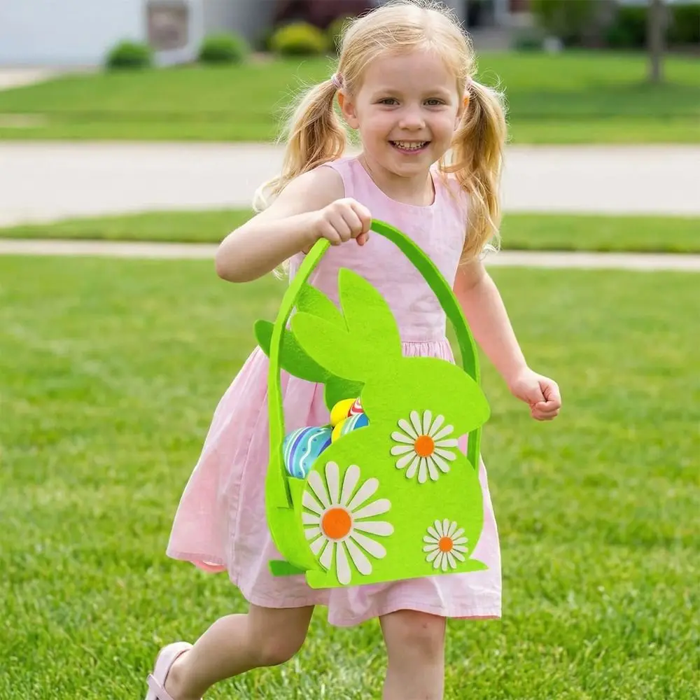 Bolsita de fieltro con motivos de Pascua