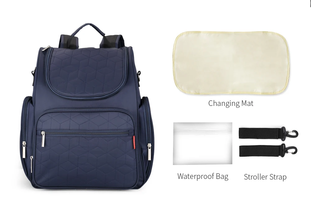 Bolso de maternidad práctico gran capacidad para cochecito y bebé - imagen 5