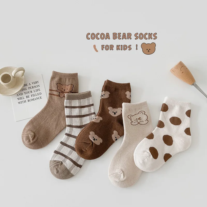 Calcetines deportivos de algodón para niños – Ideales para primavera y otoño