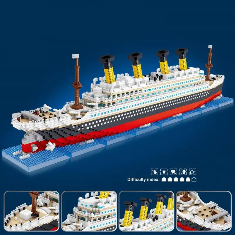 Bloques de construcción del Titanic: mini barco para montar - imagen 3