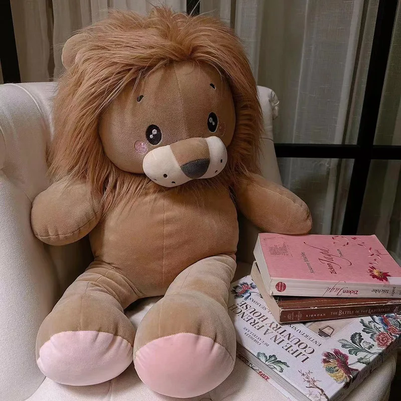 Peluche de león animado en felpa suave para cumpleaños - imagen 4