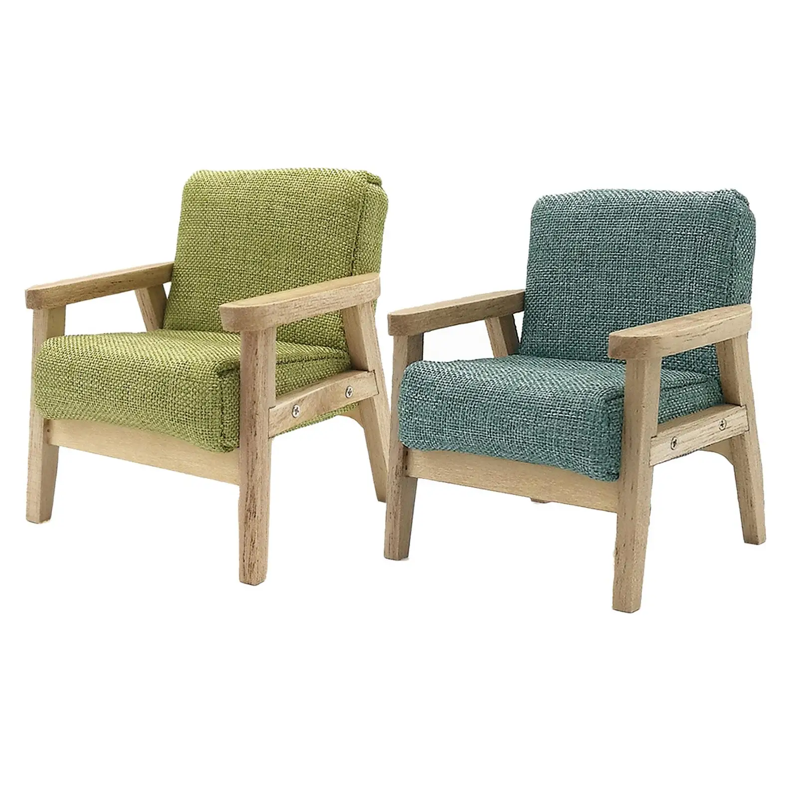 Mini sillón para casa de muñecas, decorativo y realista - imagen 5