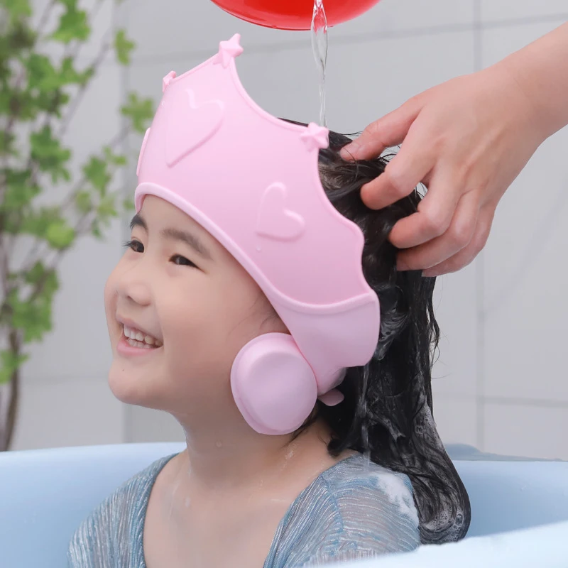 Gorro de baño infantil ajustable con protección auditiva y suave - imagen 4