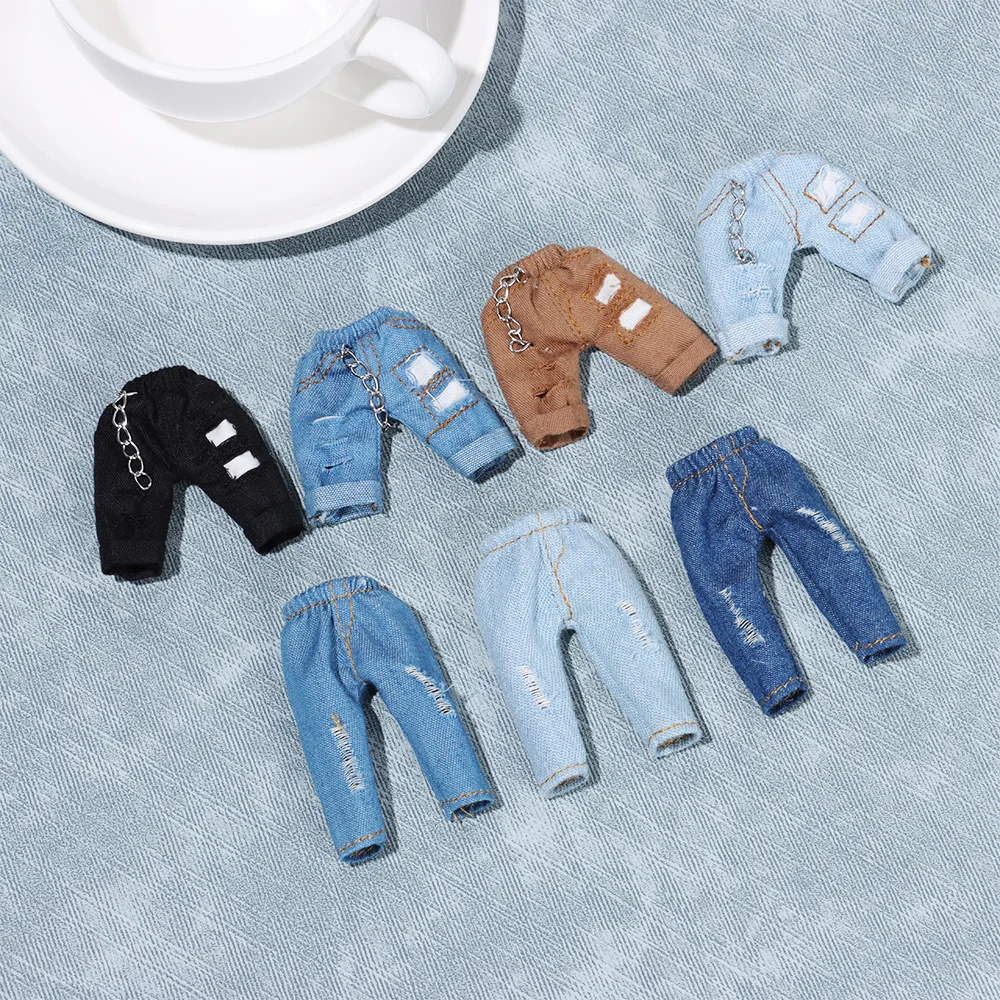 Conjunto para muñeca BJD: chaqueta con remaches y falda estampada - imagen 4