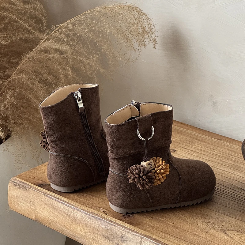 Botas de nieve cálidas antideslizantes para bebés y niñas - imagen 3