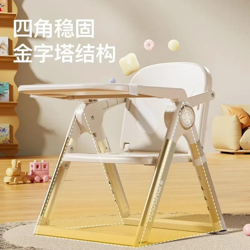 Silla de comedor portátil para bebé con mesa plegable multifunción - imagen 4