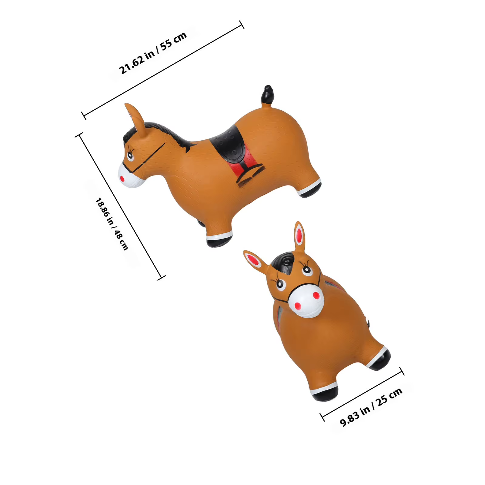Caballo saltarín inflable reforzado para niños - interior y exterior - imagen 2