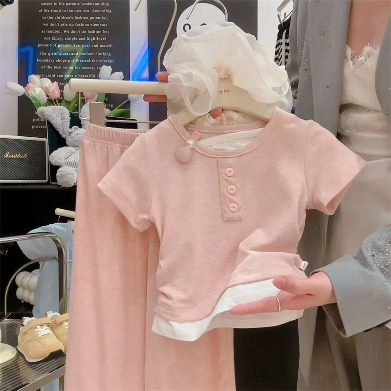 Conjunto de verano de manga corta para niños – Camiseta y pantalón - imagen 5
