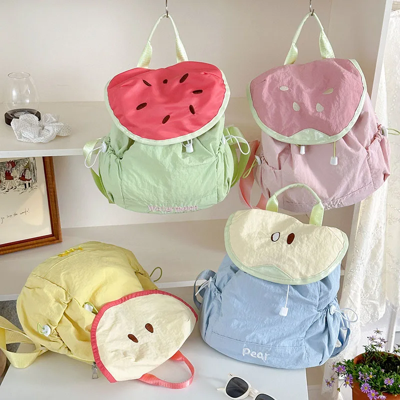Mochila infantil personalizada de verano con dibujos de frutas - imagen 2