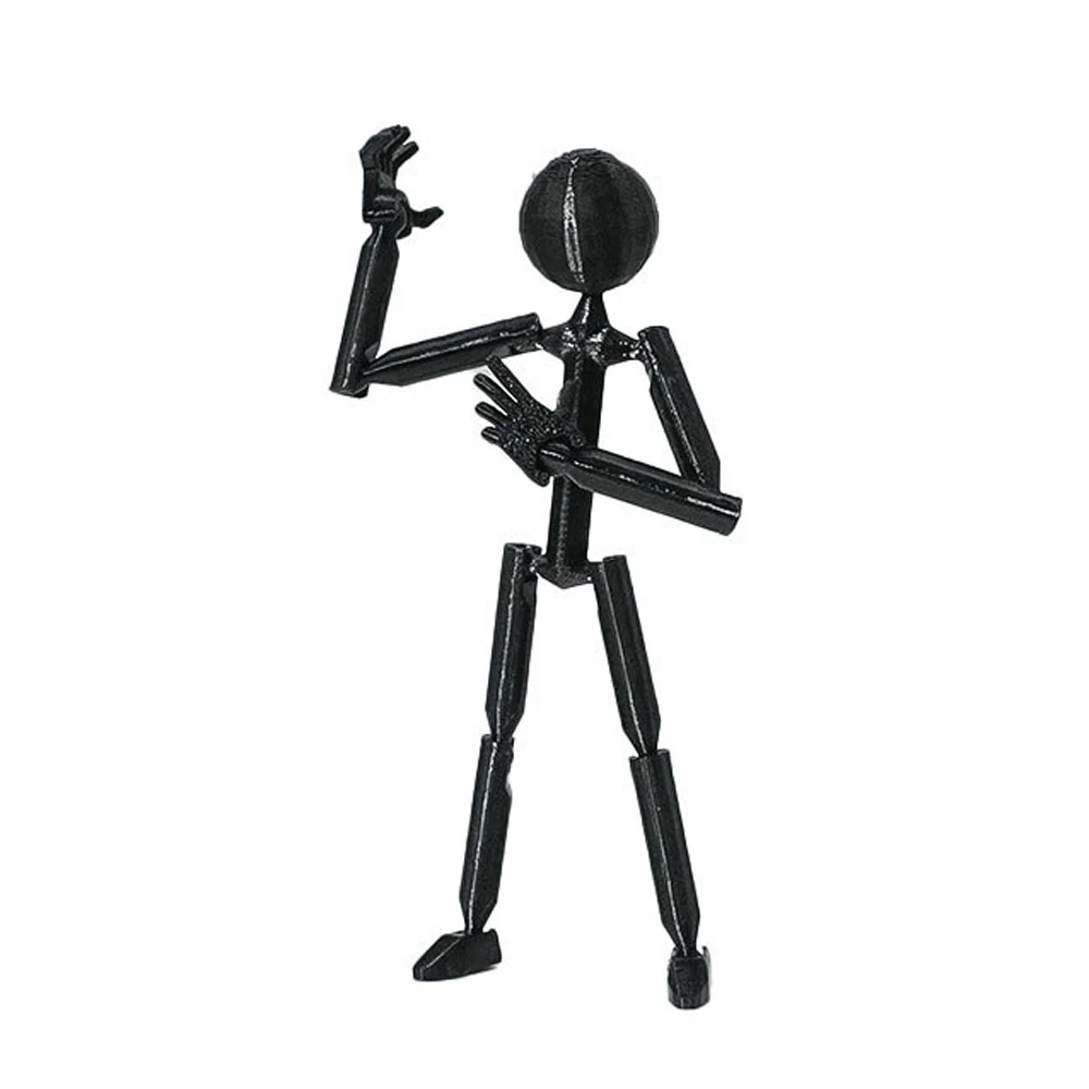 Muñeco robot articulado impreso en 3D, ensamblable