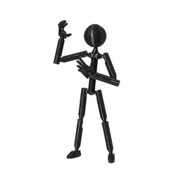 Muñeco robot articulado impreso en 3D, ensamblable