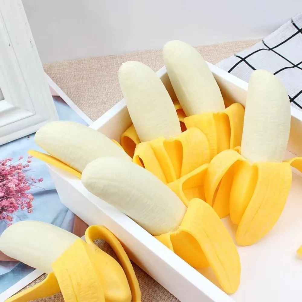 Juguete antiestrés con forma de plátano elástico rebote lento - imagen 5
