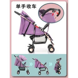 Carrito bebé plegable ligero cómodo seguro para recién nacidos