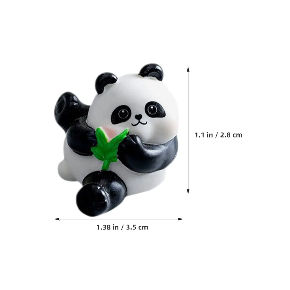 Pandas en miniatura para escritorio o estantería
