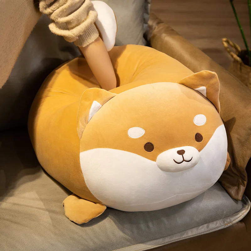 Peluche almohada de perro Shiba Inu y Corgi relleno suave
