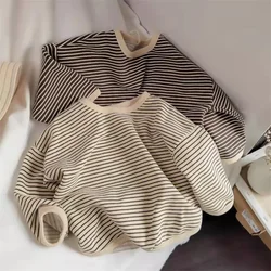 Lawadka Camisetas de algodón para niños - mangas largas a rayas 1-8 años